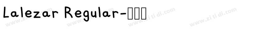 Lalezar Regular字体转换